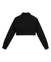 Members Only Women's Mini Cropped Racer Jacket