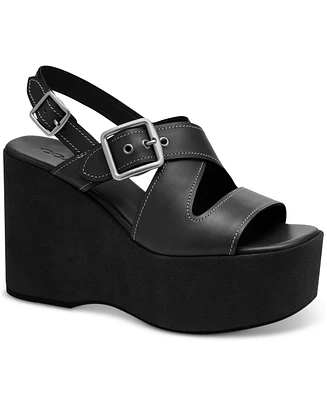 Coach Women's Archival Buckle Platform Sandals