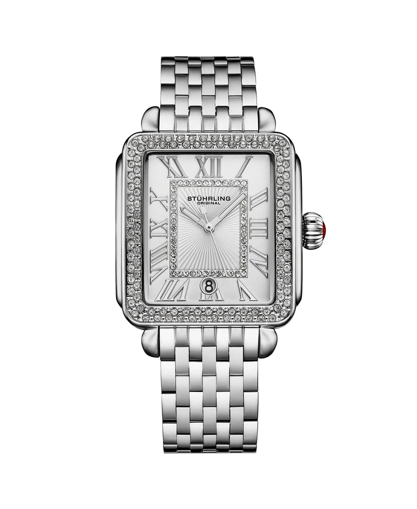 Stuhrling VivreLuxe 34mm Rectangle Ladies Quartz Fashion Watch