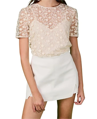 endless rose Women's Textured T-shirt