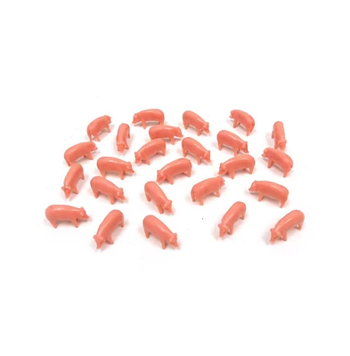1/64th Bulk Pack of (25) Pink Pigs