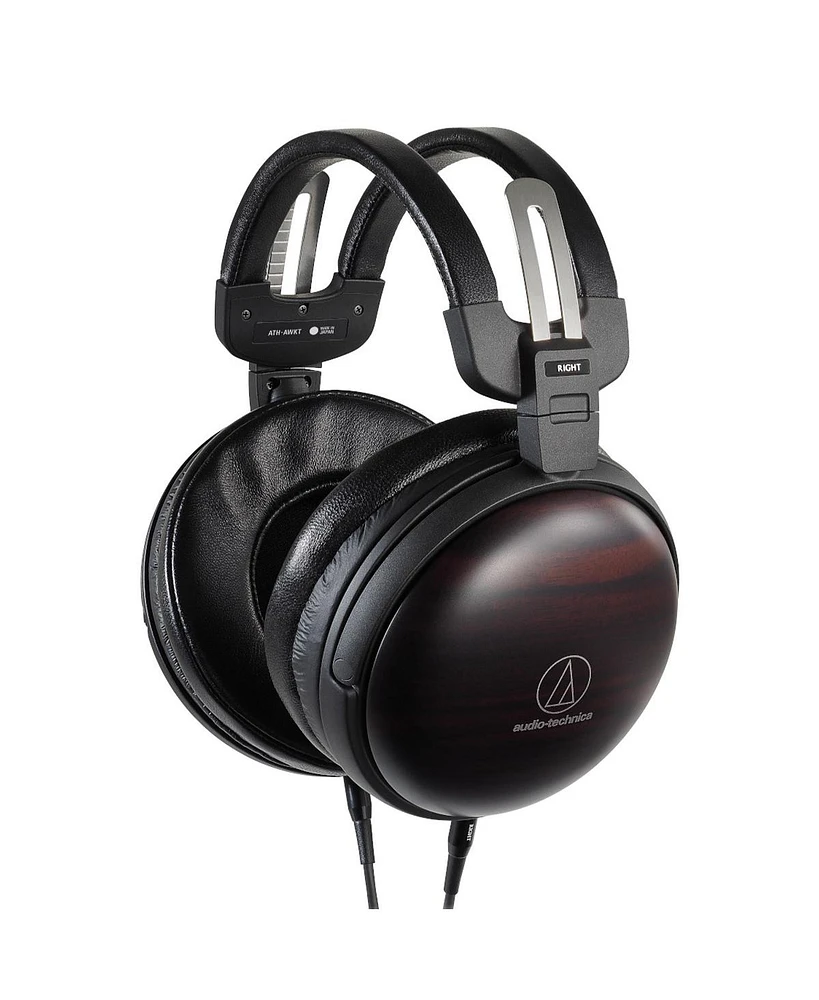 Audio-Technica Ath-awkt Over-Ear Headphones with Kokutan (Striped Ebony)