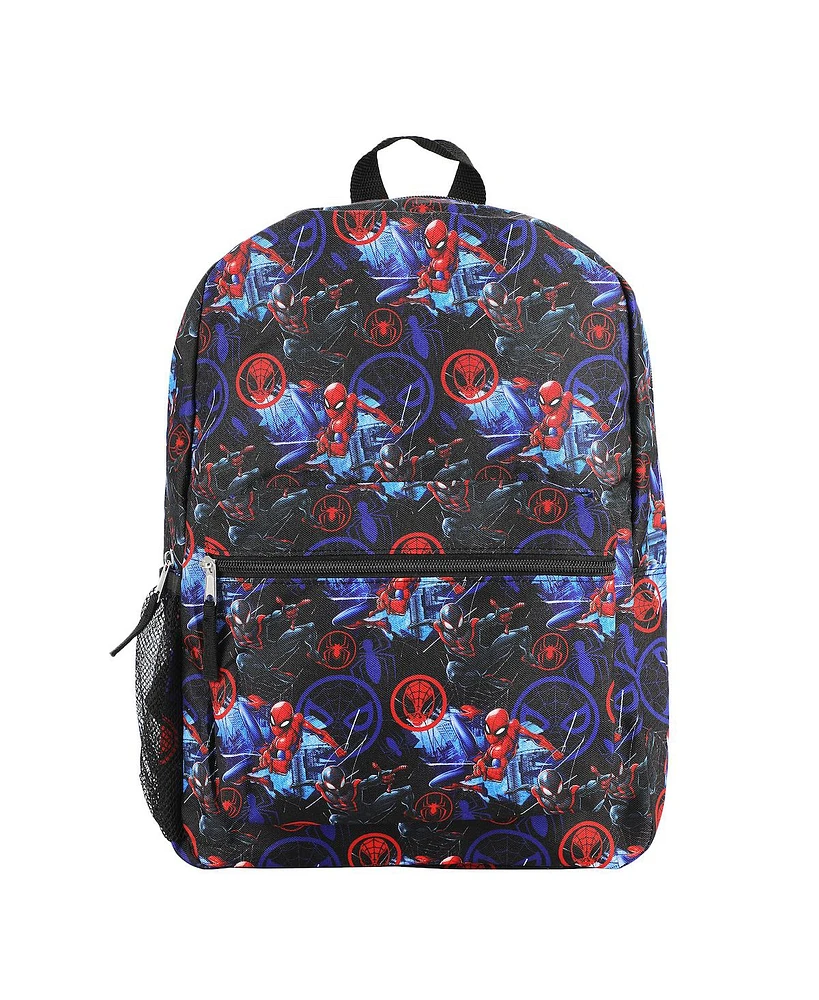 Marvel Universe Spider-Man All-Over Character Print 18” Backpack