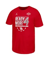 Nike Big Boys and Girls Red Houston Cougars 2025 Ncaa Men's Basketball Tournament March Madness Final Four Locker Room T-Shirt