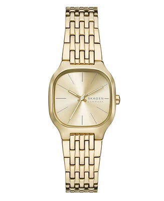Skagen Women's Mellem Lille Quartz Three-Hand Gold Stainless Steel Watch, 28mm