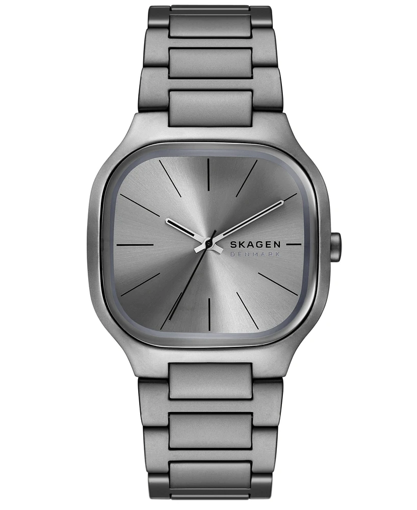 Skagen Men's Mellem Quartz Three-Hand Gray Stainless Steel Watch, 40mm
