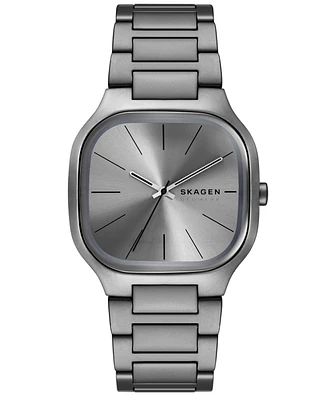 Skagen Men's Mellem Quartz Three-Hand Gray Stainless Steel Watch, 40mm