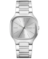 Skagen Men's Mellem Quartz Three-Hand Silver Stainless Steel Watch, 40mm