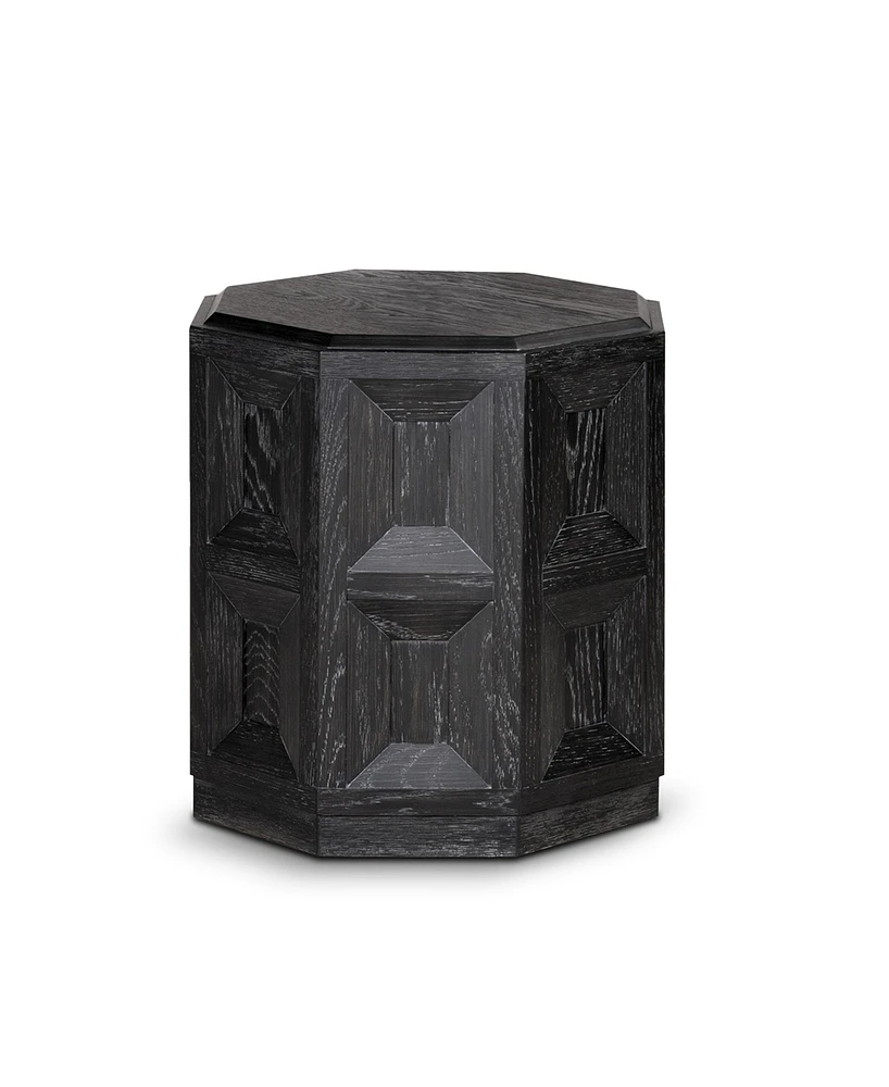 Furniture of America 20" Wood Flonnin Hexagon End Table