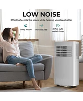 Cowsar 10,000 Btu Air Conditioner cool Up to 450 Sq.Ft, 4 Modes Portable Ac Unit with 24Hrs Timer/Led Display/Remote Control/Installation Kits, Ac Uni