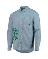 The Wild Collective Men's Blue Austin Fc Denim Button-Down Long Sleeve Shirt