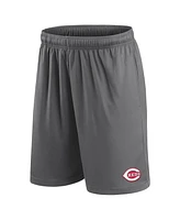 Fanatics Men's Gray Cincinnati Reds Primary Logo Shorts