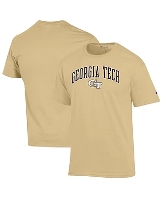 Champion Men's Gold Georgia Tech Yellow Jackets Arch Over Logo T-Shirt