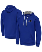 Antigua Men's Royal Buffalo Bills Brushed Carbon Victory Pullover Hoodie