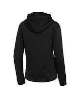Antigua Women's Black New York Yankees Contemporary Quarter-Zip Hoodie