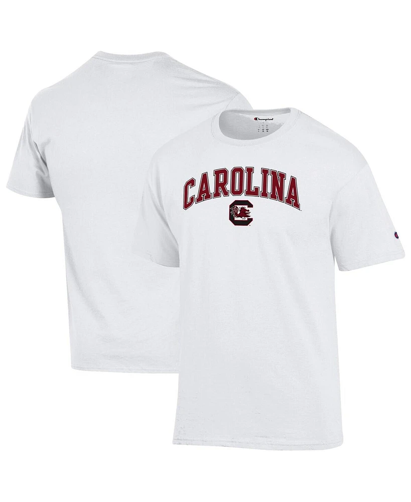 Champion Men's White South Carolina Gamecocks Arch Over Logo T-Shirt