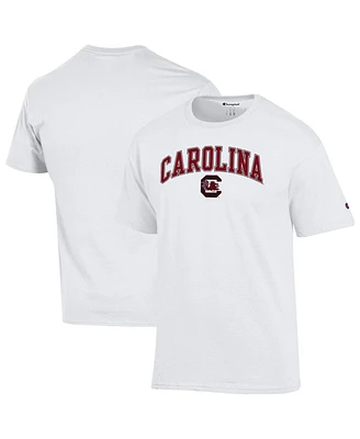 Champion Men's White South Carolina Gamecocks Arch Over Logo T-Shirt