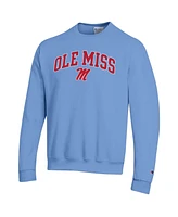 Champion Men's Powder Blue Ole Miss Rebels Arch Over Logo Pullover Sweatshirt