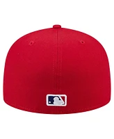 New Era Men's Red Philadelphia Phillies Yarn Stitch 59FIFTY Fitted Hat