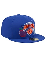 New Era Men's Blue York Knicks State Stitch 59FIFTY Fitted Hat