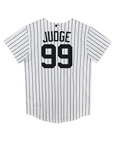 Nike Preschool Aaron Judge White New York Yankees Home Replica 2.0 Player Jersey