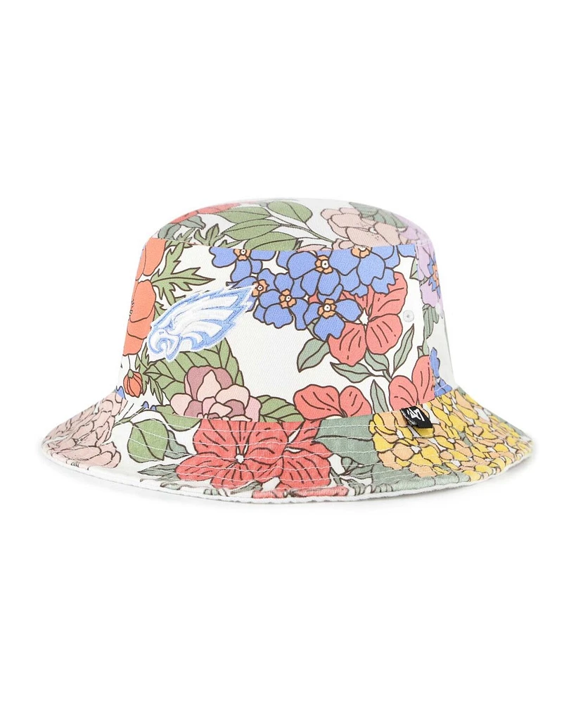 '47 Brand Women's White Philadelphia Eagles Florentina Bucket Hat