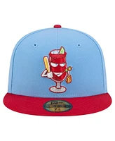New Era Men's Light Blue/Red Reno Aces Copa de la Diversion 59FIFTY Fitted Hat
