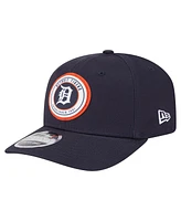 New Era Men's Navy Detroit Tigers Circle Patch 9SEVENTY Stretch-Snap Hat