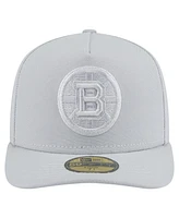 New Era Men's Gray Boston Bruins Color Pack A-Frame 59FIFTY Fitted Hat
