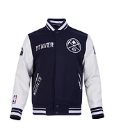 Pro Standard Men's Navy Denver Nuggets 2024/25 City Edition Wool Varsity Full-Zip Jacket