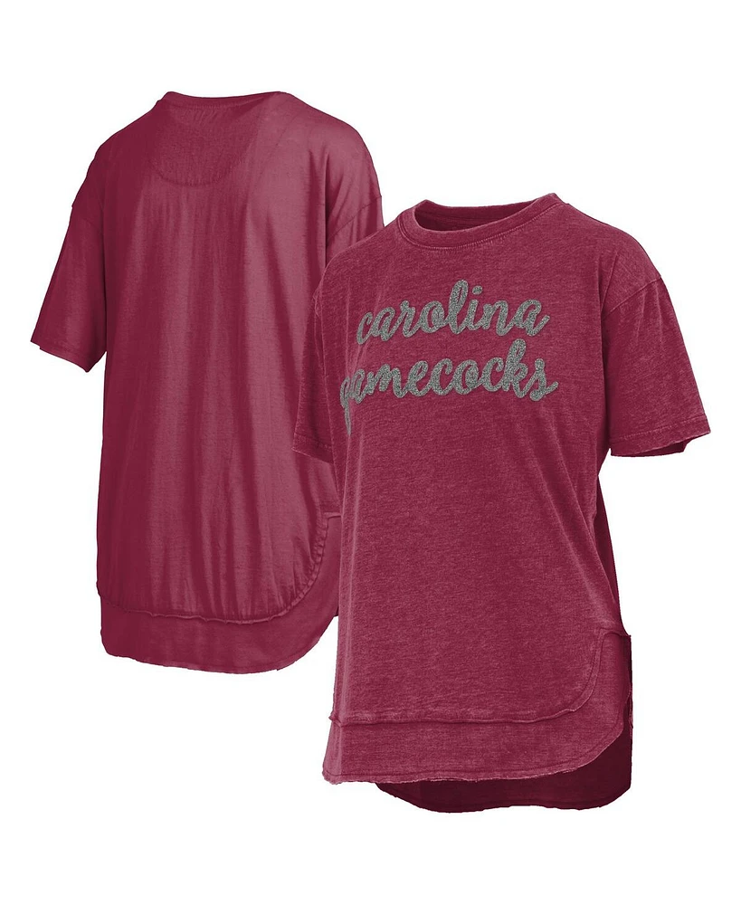 Pressbox Women's Garnet South Carolina Gamecocks Poncho T-Shirt