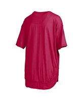 Pressbox Women's Crimson Oklahoma Sooners Poncho T-Shirt
