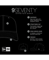 New Era Men's Crimson Alabama Crimson Tide Game Day Multi-Rope 9SEVENTY Stretch-Snap Hat