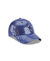 New Era Women's Navy Dallas Cowboys Gameday Sequin 9FORTY Adjustable Hat