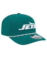 New Era Men's Green New York Jets Gameday Multi Rope 9SEVENTY Stretch-Snap Hat