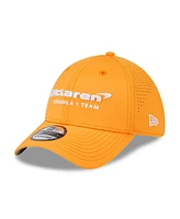 New Era Men's Orange McLaren F1 Team Perforated 39THIRTY Flex Hat