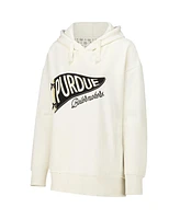 Pressbox Women's Cream Purdue Boilermakers Marni Pullover Hoodie