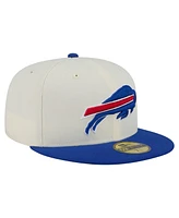 New Era Men's White/Royal Buffalo Bills Main 59FIFTY Fitted Hat