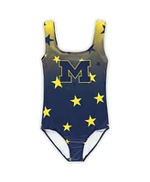 ZooZatz Big Boys and Girls Navy Michigan Wolverines Dance Leotard