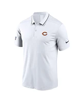 Nike Men's White Chicago Bears Sideline Victory Performance Polo Shirt