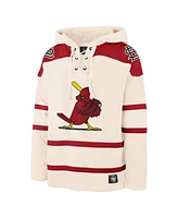 '47 Brand Men's Cream St. Louis Cardinals Superior Lacer Pullover Hoodie