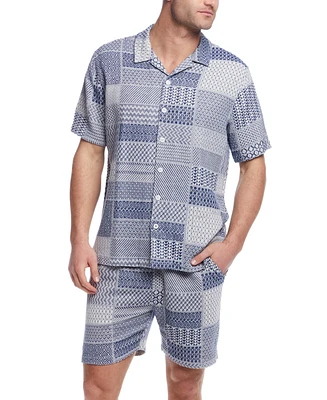 Weatherproof Vintage Men's Jacquard Knit Patch Shirt