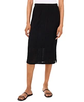 Vince Camuto Women's Pull-On Side-Slit Midi Skirt
