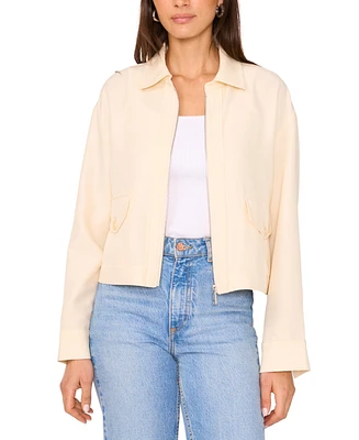 Vince Camuto Women's Point-Collar Zip-Front Jacket