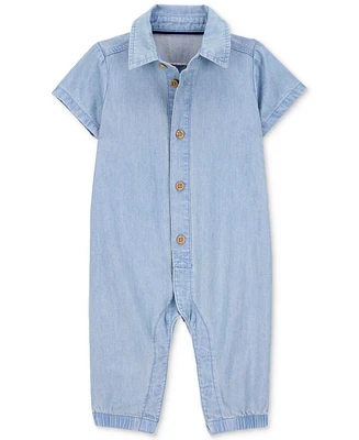 Carter's Baby Boys Cotton Chambray Jumpsuit