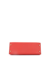 Pre-Owned Hermes Kelly 32 Handbag Red Ardennes with Gold Hardware