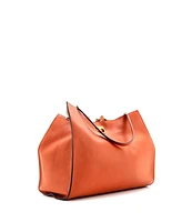 Pre-Owned Salvatore Ferragamo Large Trifolio Tote Leather