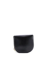 Pre-Owned Salvatore Ferragamo Small Gancini Saddle Flap Bag Leather