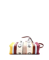 Pre-Owned Chloe Small Woody Convertible Tote Canvas with Leather