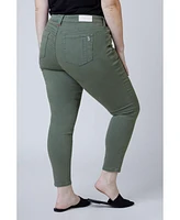 Slink Jeans Plus Color mid rise ankle skinny 29" inseam